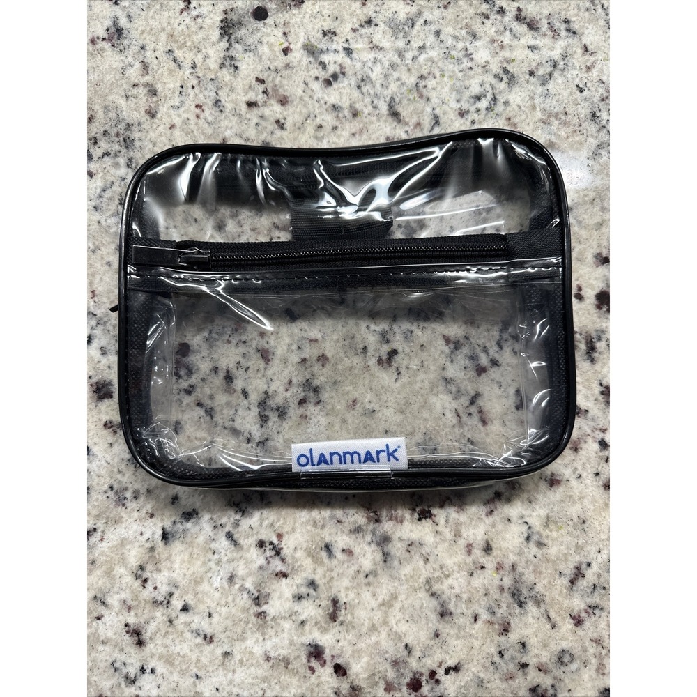 TSA Approved Toiletry Bag - 311 Clear Travel Cosmetic with Handle - OLANMARK NEW